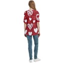 Valentine Women s Zip Front V-Neck 3/4 Sleeve Casual Top Pocket Shirt View4