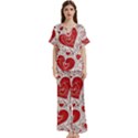 Be My Valentine Short Sleeve Long Pants Satin Pajamas Set View1