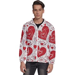Be My Valentine Men s High Neck Windbreaker