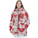 Be My Valentine Women s Multi Pockets Zip Ski and Snowboard Waterproof Breathable Jacket View1