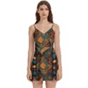 Tribal Chic Body Wrap Sleeveless V-Neck Mini Dress View1