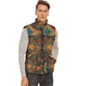 Tribal Chic Men s High Neck Button Up Puffer Vest View3