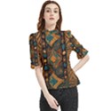 Tribal Chic Frill Neck Blouse View1
