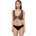 Tribal Chic Low Cut Ruffle Edge Bikini Top View1