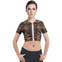 Tribal Chic Short Sleeve Cropped Jacket View1