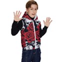 Roses and Skulls Kids  Stylish Hooded Puffer Vest View3