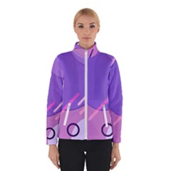Colorful Labstract Wallpaper Theme Women s Bomber Jacket