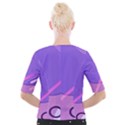 Colorful Labstract Wallpaper Theme Cropped Button Cardigan View2