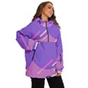 Colorful Labstract Wallpaper Theme Women s Ski and Snowboard Waterproof Breathable Jacket View2