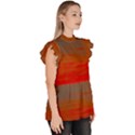 Crimson Skys Ruffle Collar Short Sleeve Chiffon Top View3