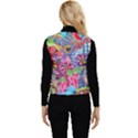Cabbage Flower Abstract Women s Button Up Puffer Vest View2