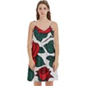 Roses Mini Camis Dress With Pockets View1