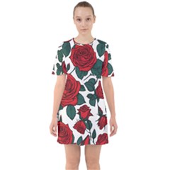 29 Sixties Short Sleeve Mini Dress