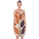 Leaves Boho Monster Nature Ruffle Detail Chiffon Dress View1