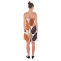 Leaves Boho Monster Nature Ruffle Detail Chiffon Dress View2