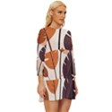 Leaves Boho Monster Nature Long Sleeve Babydoll Dress View3