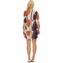 Leaves Boho Monster Nature Long Sleeve Babydoll Dress View4