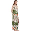 Leaves Autumn Spaghetti Top Long Pants Satin Pajamas Set View3