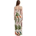 Leaves Autumn Spaghetti Top Long Pants Satin Pajamas Set View4