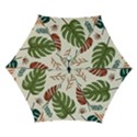 Leaves Autumn Automatic Folding Umbrella with Case (Small) View1