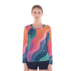 Art Abstract Pattern Women s Long Sleeve T-shirt