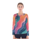 Art Abstract Pattern Women s Long Sleeve T-Shirt View1