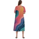 Art Abstract Pattern Women s Cotton Short Sleeve Nightgown View4