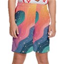 Art Abstract Pattern Kids  Basketball Shorts View1