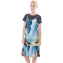 Delicate Watercolor Painting Surreal Oasis Scene With Intense Dramatic Lighting Camis Fishtail Dress View1