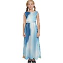 Delicate Watercolor Painting Surreal Oasis Scene With Intense Dramatic Lighting Kids  Satin Sleeveless Maxi Dress View1