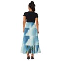 Delicate Watercolor Painting Surreal Oasis Scene With Intense Dramatic Lighting Tiered Ruffle Maxi Skirt View4