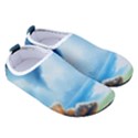 Delicate Watercolor Painting Surreal Oasis Scene With Intense Dramatic Lighting Men s Sock-Style Water Shoes View3