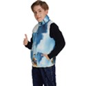Delicate Watercolor Painting Surreal Oasis Scene With Intense Dramatic Lighting Kid s Button Up Puffer Vest View2