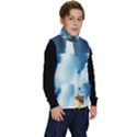 Delicate Watercolor Painting Surreal Oasis Scene With Intense Dramatic Lighting Kid s Button Up Puffer Vest View3