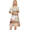 Abstract Sun Boho Bohemian Design Classy Knee Length Dress View1