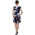 Space Galaxy Universe Stars Sky Drawstring Hooded Dress View2