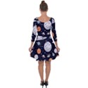 Space Galaxy Universe Stars Sky Quarter Sleeve Skater Dress View2