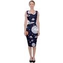 Space Galaxy Universe Stars Sky Sleeveless Pencil Dress View1