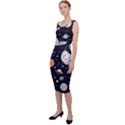 Space Galaxy Universe Stars Sky Sleeveless Pencil Dress View2