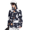 Space Galaxy Universe Stars Sky Men s Multi Pockets Zip Ski and Snowboard Waterproof Breathable Jacket View2