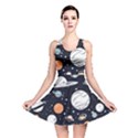 Space Galaxy Universe Stars Sky Reversible Skater Dress View1