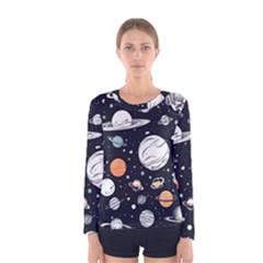 Space Galaxy Universe Stars Sky Women s Long Sleeve T-shirt