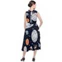 Space Galaxy Universe Stars Sky Round Neck Boho Dress View2