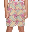Abstract Pattern Design Scrapbooking Kids  Basketball Shorts View1