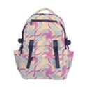 Abstract Pattern Design Scrapbooking Carry-on Double Buckle Travel Backpack View1