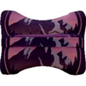 Mountain Night Crescent Moon Velour Seat Head Rest Cushion View2