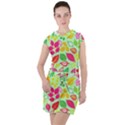 Flower Flora Floral Nature Pattern Seamless Drawstring Hooded Dress View1
