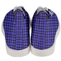 Blue Tartan Plaid 1 Men s Mid-Top Canvas Sneakers View4