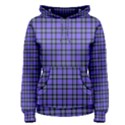 Blue Tartan Plaid 1 Women s Pullover Hoodie View1