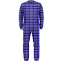Blue Tartan Plaid 1 OnePiece Jumpsuit (Men) View1